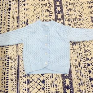 Little me blue sweater